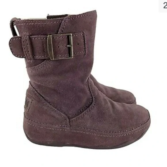 Fitflop Shoes Fitflop Superboot Purple Suede Mid Calf Boots